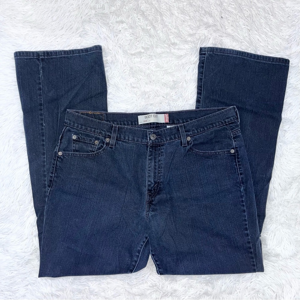LEVI’S Women’s 515 Boot Cut Dark Wash Blue Denim Jeans Plus Size 16 M